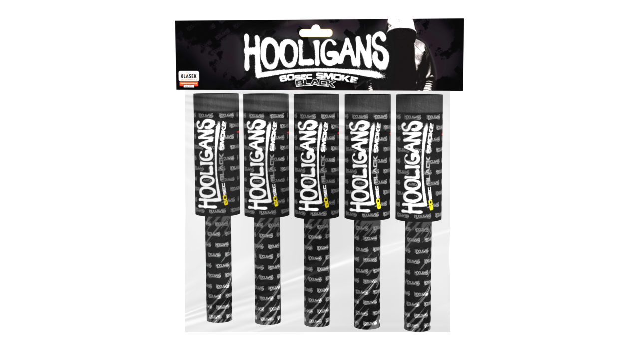 Hooligans Rauch-Torch Schwarz 5er Set